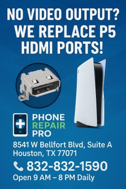 No Video Output? We Replace PS5 HDMI Ports!