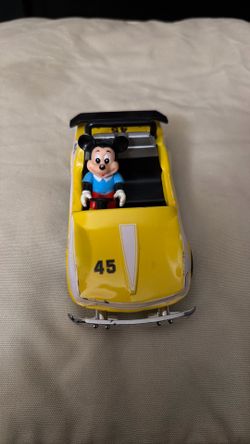 Vintage Tokyo Disneyland Tomorrowland Speedway Mickey Mouse Friction Car 45
