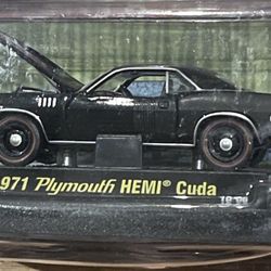 Diecast 1971 Plymouth Hemi Cuda White or Black 2010 M2 Machine Detroit-Muscle