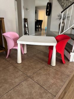 Kids  table & 2 chairs