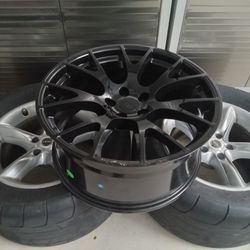 Hellcat Drag Radials With Tires And Extra Spare Brand New  Wheel 