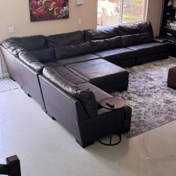 Leather Couch/sectional