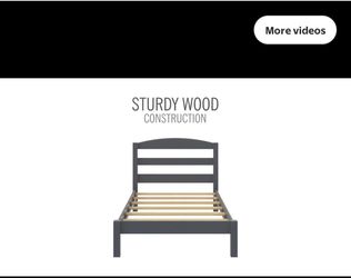 2 TWIN WOOD BED FRAME