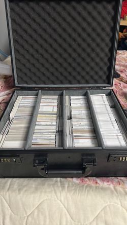 Hard Case with Large Trading Card Collection