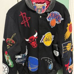 Jeff Hamilton NBA PATCH JACKET SIZE LARGE