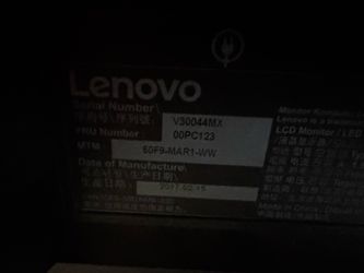 Two monitors Lenovo