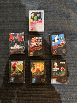 Vintage Nintendo NES Game Lot + Boxes – Castlevania, Zelda II, Mike Tyson’s Punch-Out, Kid Icarus & More