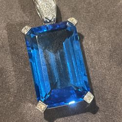 Large Blue Topaz Enhancer 