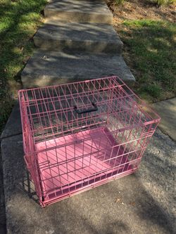 Small pink crate