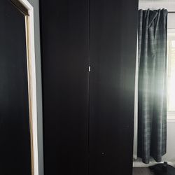 IKEA Cabinet With Drawer - Black 93” Tall 