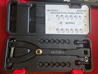 BILITOOLS 15PCS Pulley Holder Tool Set, 1/2" Drive Adjustable Pin Wrench
Adjustable Spanner Wrench Tool with Variable Pins: 3.5mm, 4mm, 4.5mm, 5mm, 6m