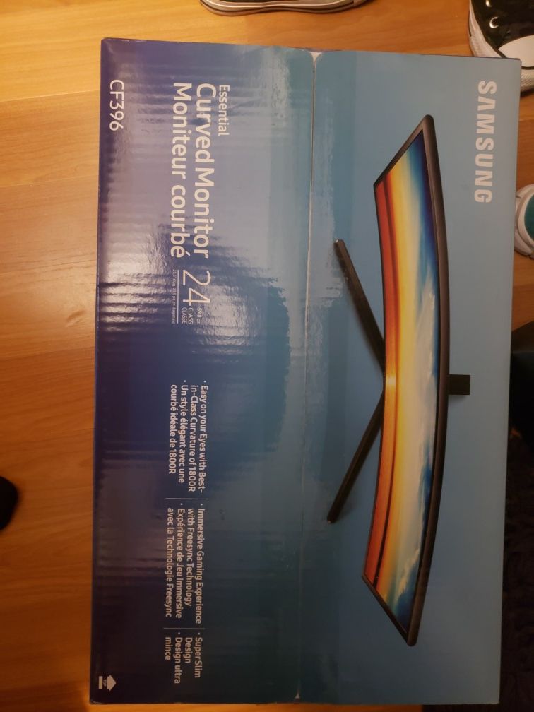 Samsung curved 24 inch monitor brand new in box, unopened