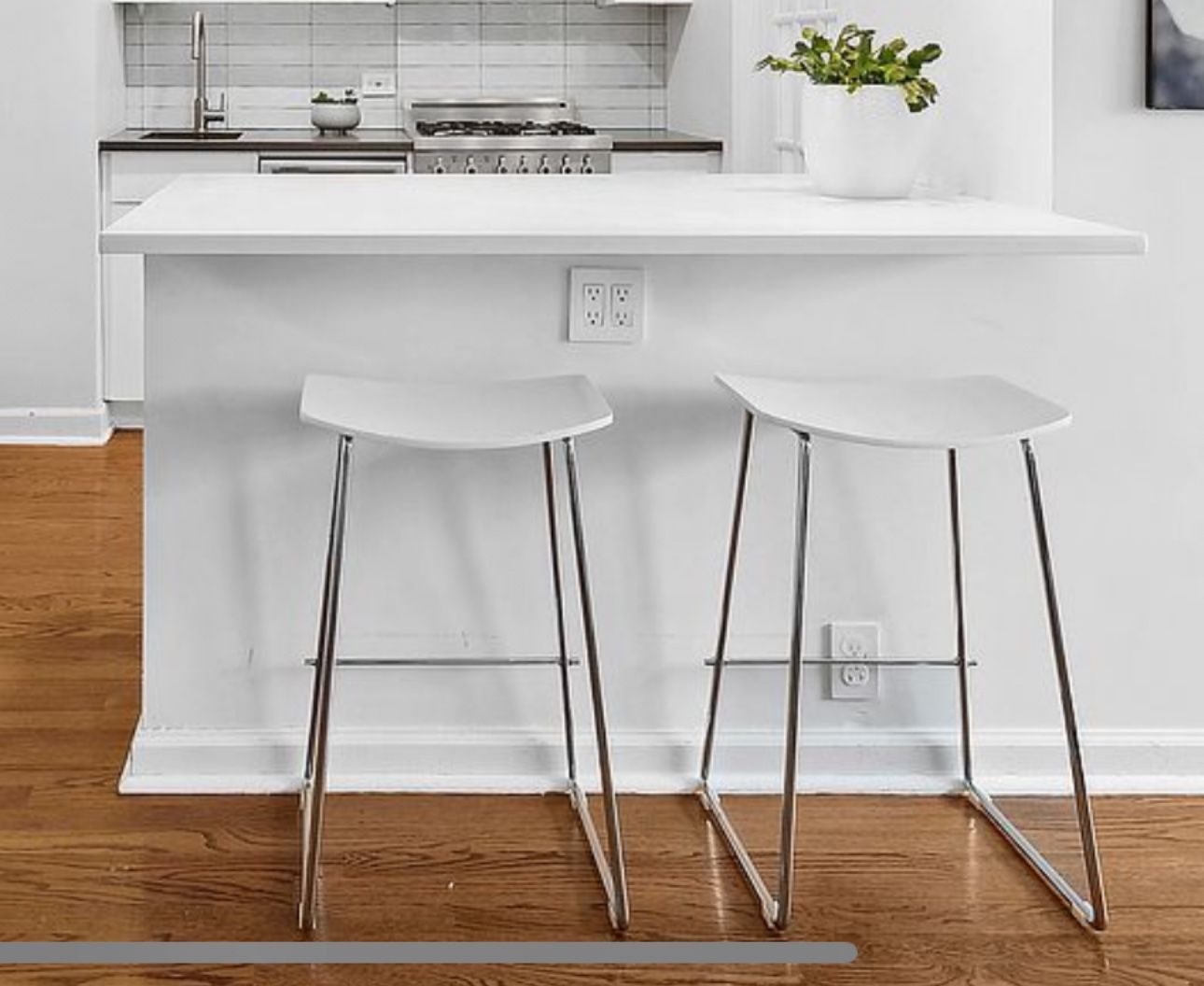 2 Norwich Counter Stools with Metal Frame