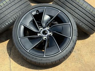 DELIVERY 4x NEW OEM Tesla Model 3 Performance 20" Warp SENSORS 100% TIRES Pirelli 235/35 275/30