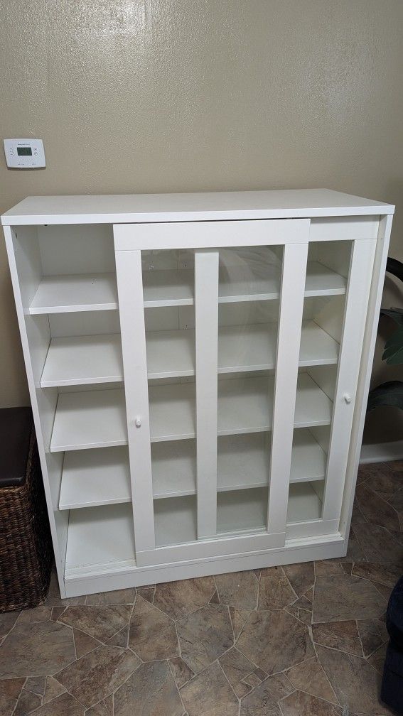 Ikea Syvde Cabinet with Glass Doors for Sale in Littleton, CO