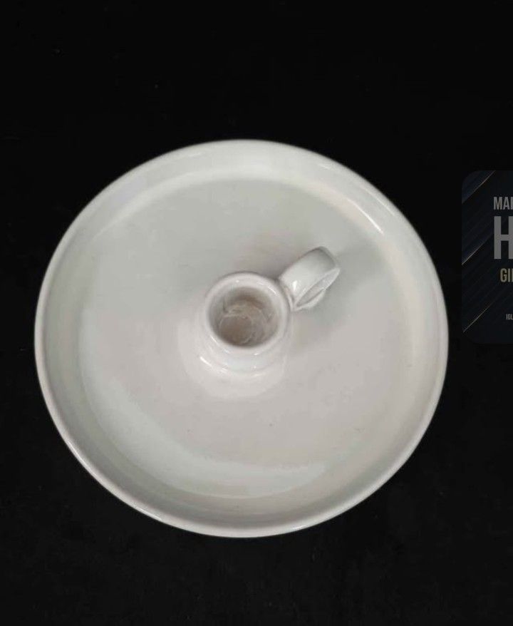 Ceramic Dish W/ Taper Candle Holder