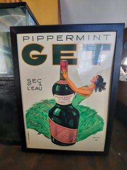 1935 Vintage Poster For Liquor Pippermint Get