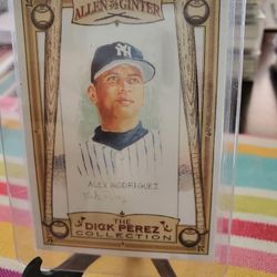Alex Rodriguez 2006 Topps Allen & Ginters Dick Perez Insert Baseball Card