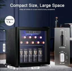 Mini fridge Antarctic Star black 1.3 cu ft, just got it brand new lowest I’ll go is seventy