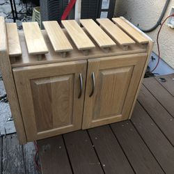 Cabinet With Wine Holders At Top