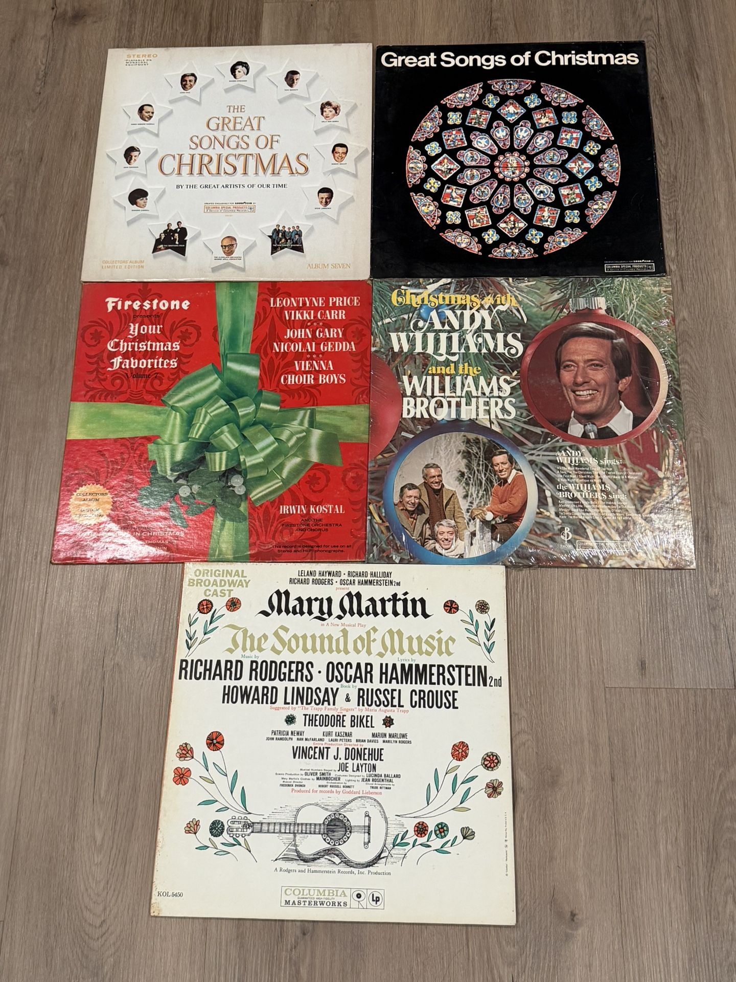 5 Christmas Vacation NYL Records in Original Jackets
