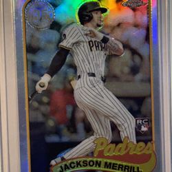 2024 Topps Chrome Update Series 1989 Refractor Rookie Jackson Merrill