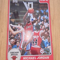 Star #101 jordan rookie 11x7 print basketball card