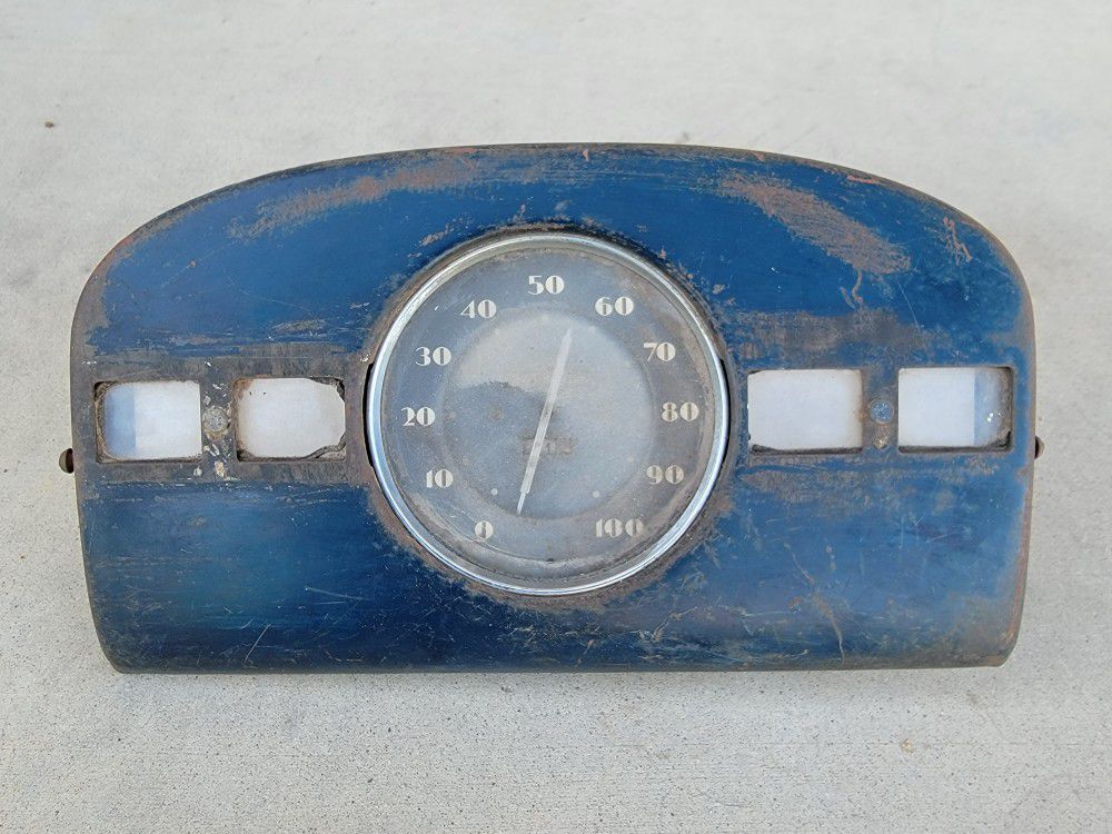 Original 1935 Oldsmobile Dash Speedometer Gauge Cluster Assembly