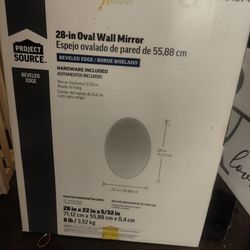 28in Oval wall mirror