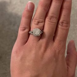 White Gold Diamond Ring size 7 
