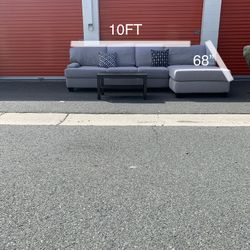 Gray Sectional Couch 