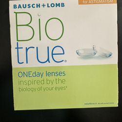 Bio True One Day Contact Lenses Baush Lomb 