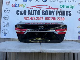 TOYOTA AVALON ( 2013 2014 2015 2016 2017 2018 ) TRUNK COMPLETE ASSEMBLY DECK LID USED OEM ‼️small bottom dent