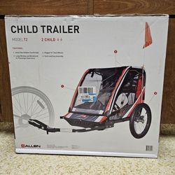 NEW! Allen Sports Deluxe 2-Child Bike Trailer