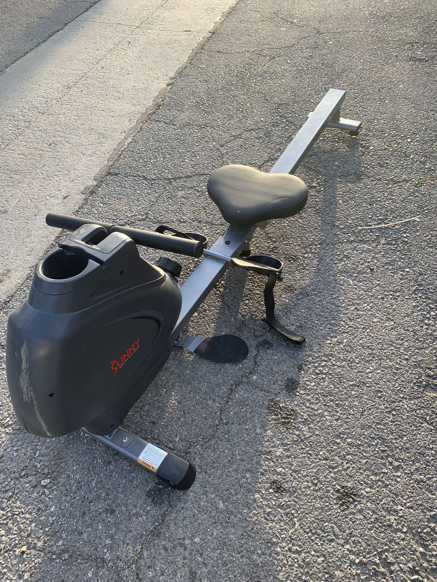 Sunny Health Fitness Multi Function Premium Magnetic Rowing Machine