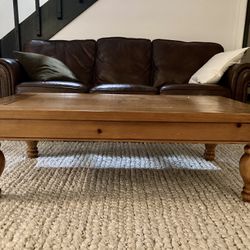 Beautiful Sturdy Solid Wood Coffee Table AND Console table