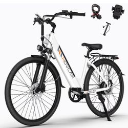 Movcan V80 Electric Bike, 1000W Motor 28MPH 26'' City Cruiser Ebike for Adults, 48V 13Ah Removable Battery Up to 70 Miles, 7-Speed Dual Disc Brake, Mo