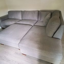 Free sectional couch and ottoman
