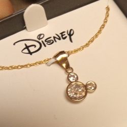 10k Gold Disney Necklace 
