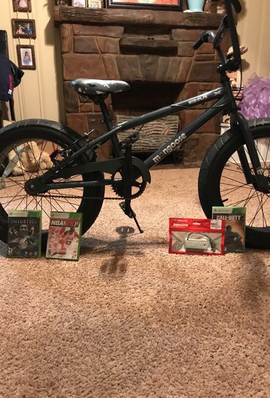BMX moongoose bike,3 Xbox 360 games and xbox 360 networking adapter