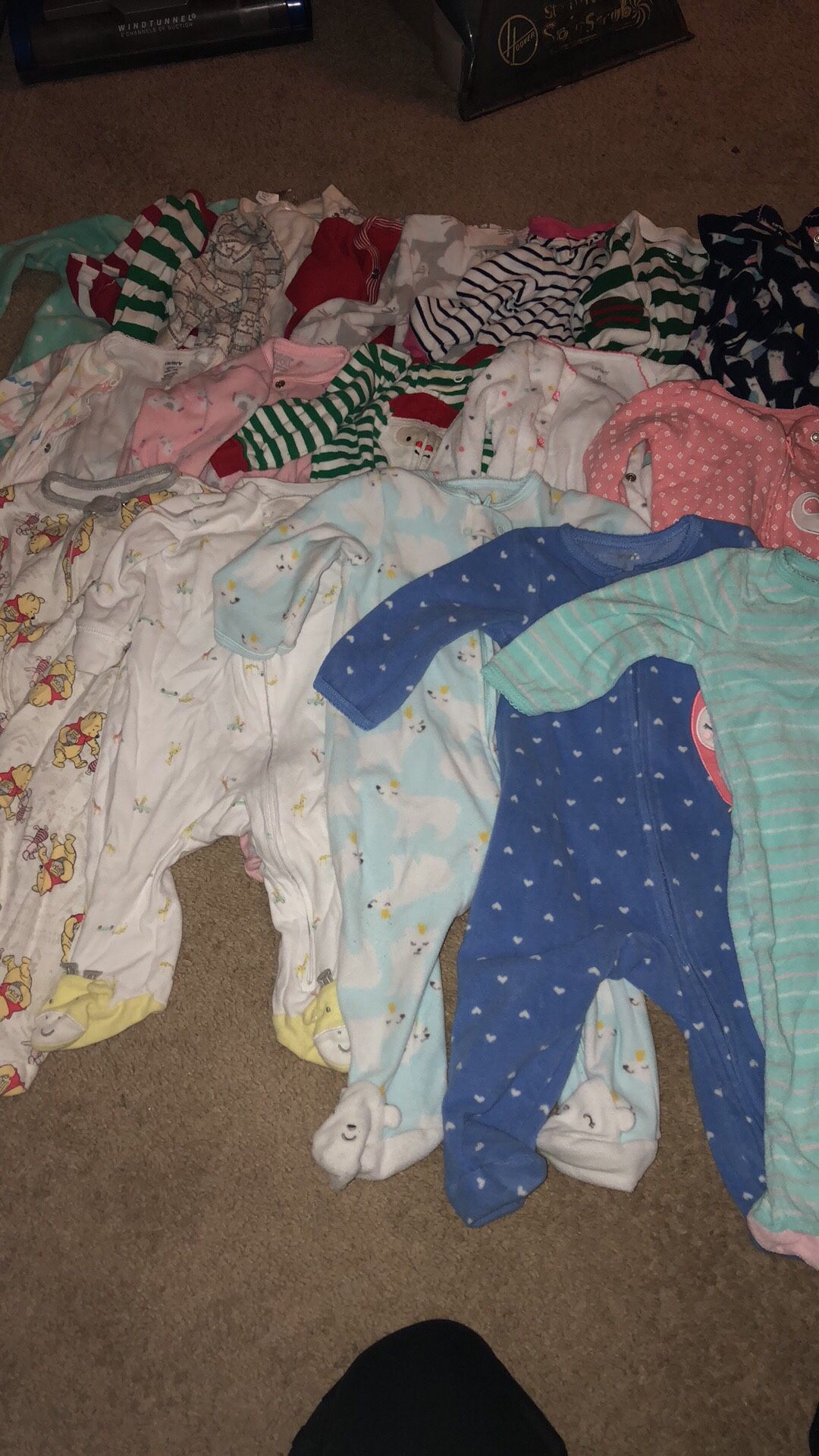Baby girl sleepers size 6 months- best offer!