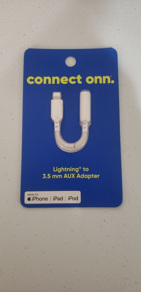 onn Lightning to Aux Cord Adapter For Apple