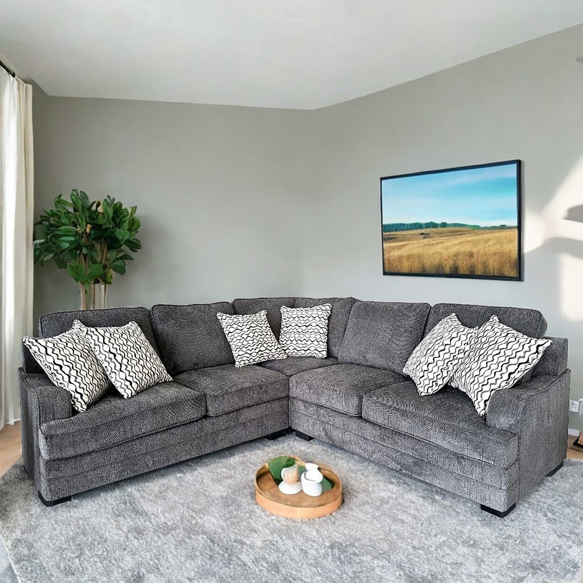 NEW GREY SOFT SECTIONAL $999