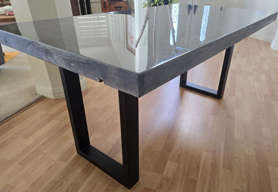 Stunning Gray Designer Dining Table