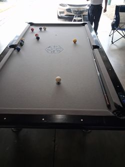 8 1/2 × 55 width Slate pool table