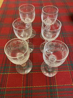 Fine Vintage Crystal Cordial Glasses