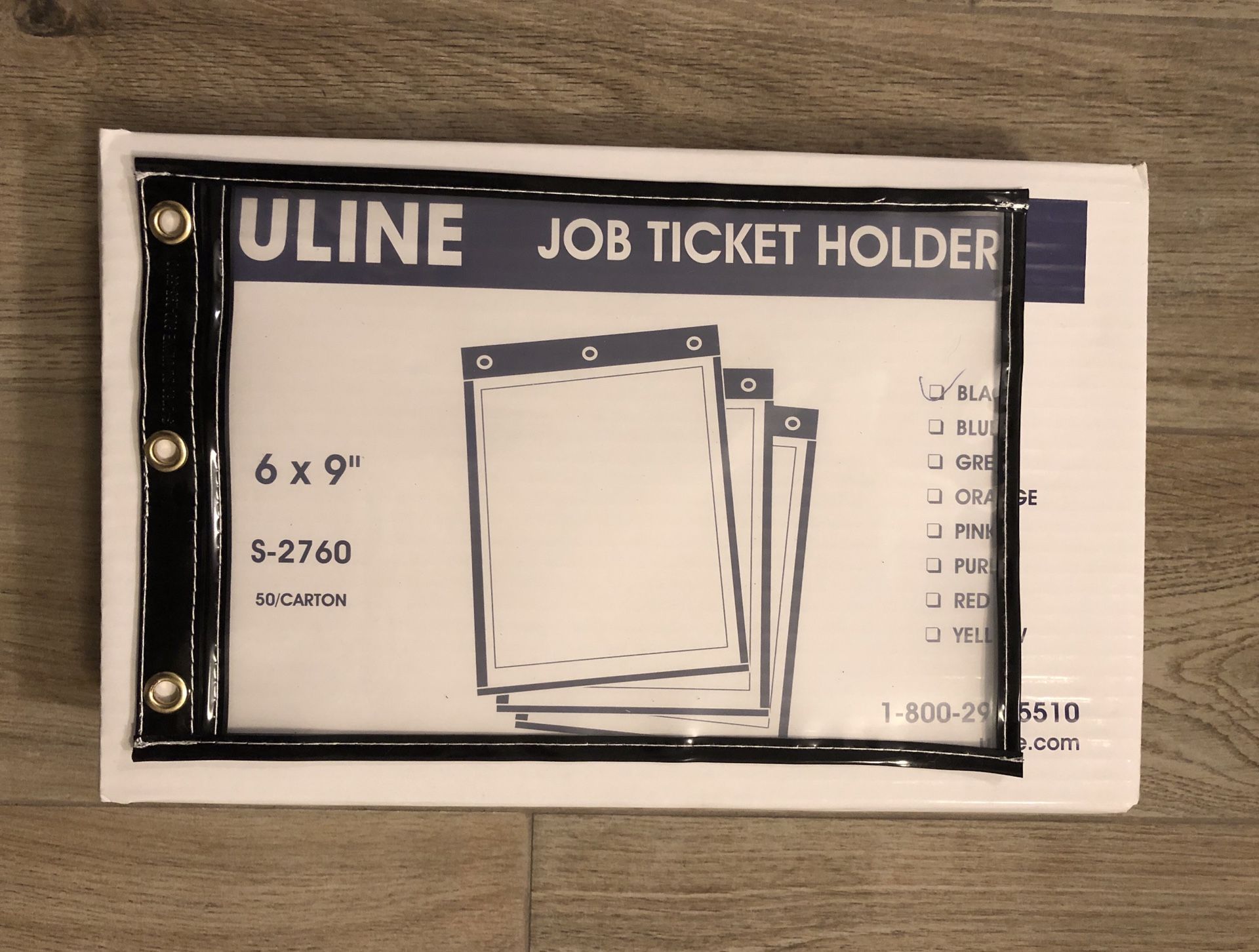 ULINE Job Ticket Holders 6 x 9” BLACK for Sale in Conroe, TX OfferUp