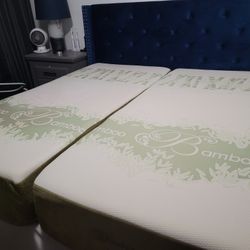 Cal King Bed  with Base No Headboard
