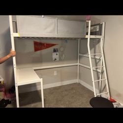 IKEA Loft Bed With Desk