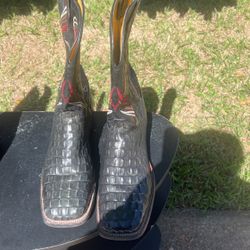 Men Alligator Boots 